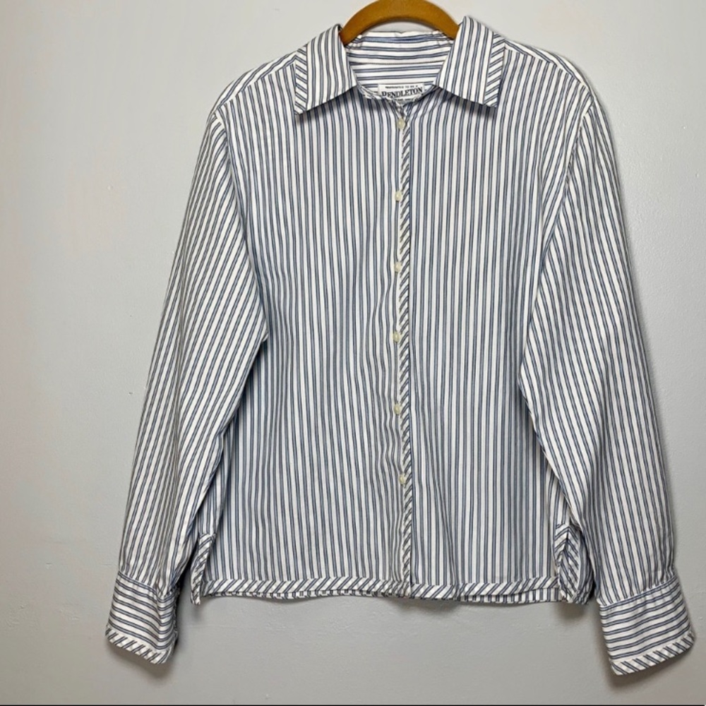 Pendleton | Button Down Striped Blouse - image 1